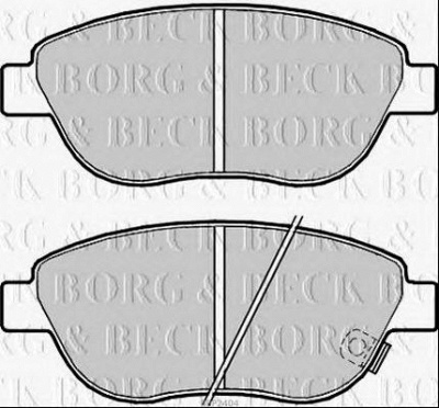 BORG & BECK bbp2404 -  Комплект тормозных колодок, дисковый тормоз
